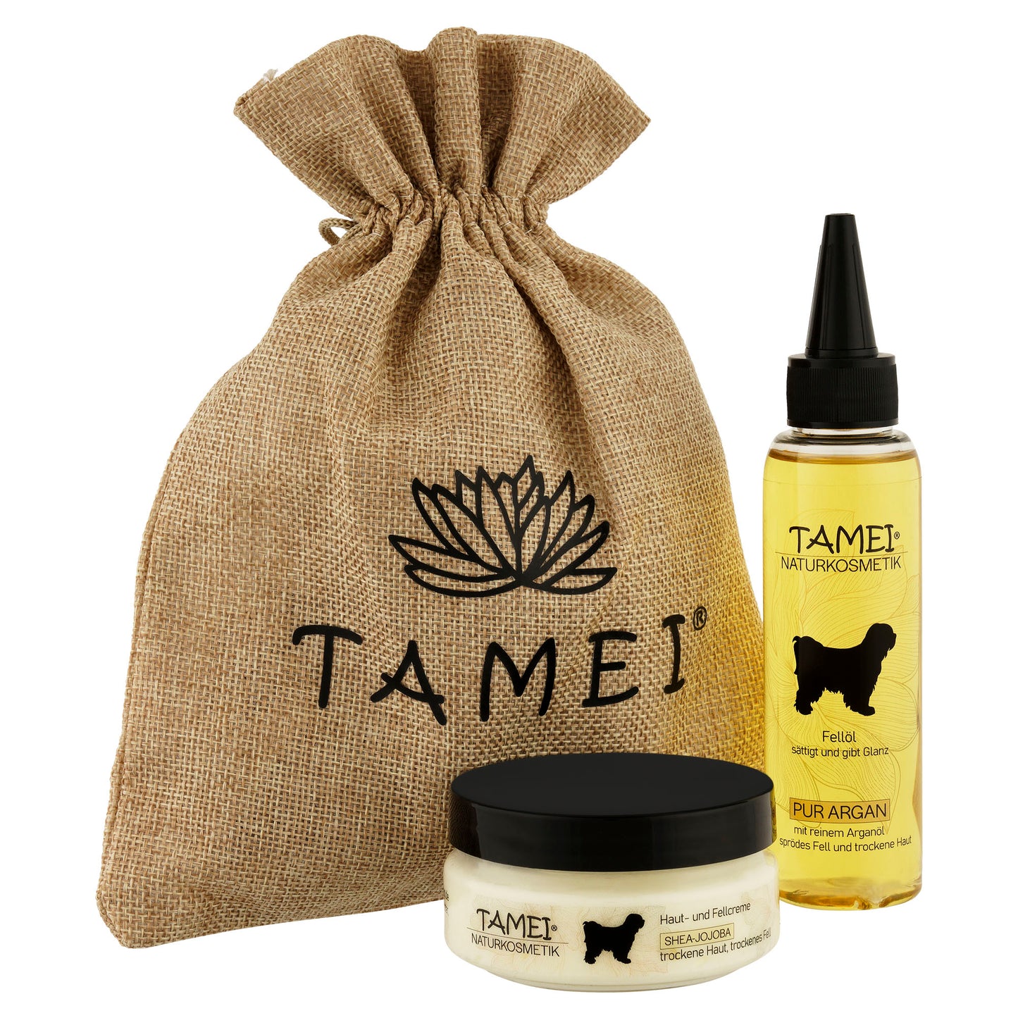 Tamei Geschenkset Fellöl / Haut-Fell-Pfotencreme